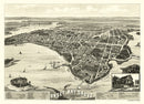 Vintage Map of Onset Bay Grove, Massachusetts 1885