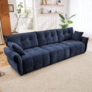 Modern Sofa & Pillows, Textured Cover, High Rebound Cushions by HouseOfZazla