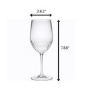 Tritan Hammer - Leadingware Unbreakable Design Plastic Wine Glasses (Set of 4), Bpa Free, 12Oz - Clear