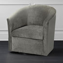 Eden - Swivel Chair With Upholstery And Hardwood Frame