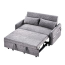 Pull Out Sleep Sofa Bed Loveseats Sofa Couch With Adjsutable Backrest, Storage Pockets, 2 Soft Pillows, USB Ports For Living Room, Bedroom, Apartment, Office by HouseOfZazla
