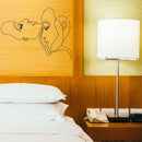 Two Women Abstract Face Metal Wall Art