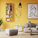 Man and Woman Face Metal Wall Art