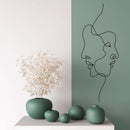 Man and Woman Face Metal Wall Art