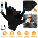 Unisex Winter Knit Gloves Touchscreen Outdoor Windproof Cycling Skiing Warm Gloves