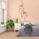 Man and Woman Face Metal Wall Art