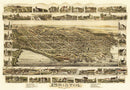 Vintage Map of Bristol, Rhode Island 1891