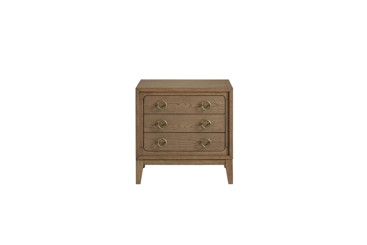 3 Drawer Nightstand With USB - Latte, photo 3 of 8