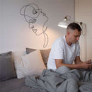 Woman and Man Abstract Face Metal Wall Art