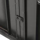 Extra Large Heavy Duty Dog Crate With Removable Pans For Dogs - Black