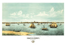 Vintage Map of Provincetown, Massachusetts 1877
