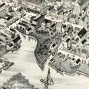 Vintage Map of Wickford, Rhode Island 1888