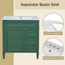 Bathroom Vanity With Top Sink, 2 Drawers & Tip Out Drawer by HouseOfZazla