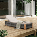Outdoor Chaise Lounge Chair with Adjustable Backrest and Cushion by HouseOfZazla