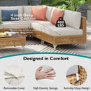 K&K 8-Piece Patio Furniture Set with Fire Pit Table by HouseOfZazla