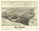 Vintage Map of Camp Wetmore, Rhode Island 1885