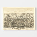 Vintage Map of Bethel, Connecticut 1879