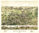 Vintage Map of Cheshire, Connecticut 1882