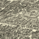 Vintage Map of Hartford, Connecticut 1877