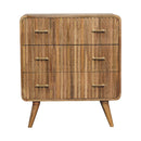 T Bar Ridged Chest - Brown by Unique Piece Furniture