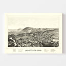 Vintage Map of Jewett City, Connecticut 1889