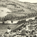 Vintage Map of Jewett City, Connecticut 1889