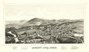 Vintage Map of Jewett City, Connecticut 1889
