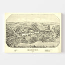 Vintage Map of Madison, Connecticut 1881