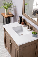 James Martin Bristol 36" Single Bathroom Vanity, Whitewashed Walnut