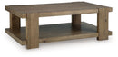 Flangren - Rectangular Cocktail Table - Light Brown