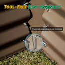 8×4×2 ft Galvanized Raised Garden Bed