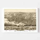 Vintage Map of Plymouth, Massachusetts 1882