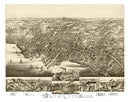 Vintage Map of Plymouth, Massachusetts 1882