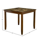 Capitola Faux Marble 5 Piece Pub Set, Espresso