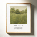 The Truth John 8 Field Scripture Art
