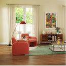 Set of 2 Modern Accent Chair and Marble Top Side Table Set by LJGDeals