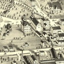 Vintage Map of Unionville, Connecticut 1878