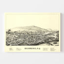 Vintage Map of Bainbridge, New York 1889