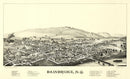 Vintage Map of Bainbridge, New York 1889