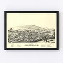 Vintage Map of Bainbridge, New York 1889