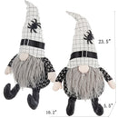 Handcrafted Pair of 23-Inch Halloween Gnomes by Bruce