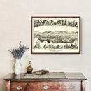 Vintage Map of Bath, New York 1878