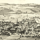 Vintage Map of Bath, New York 1878