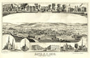 Vintage Map of Bath, New York 1878