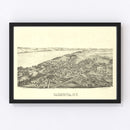 Vintage Map of Cazenovia, New York 1890