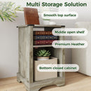 Farmhouse Nightstand, Charging Station & Storage by HouseOfZazla