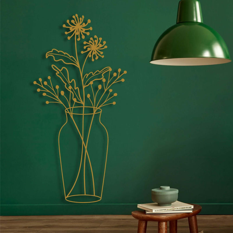 Vase Metal Wall Decor