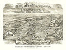 Vintage Map of Despatch, New York 1890