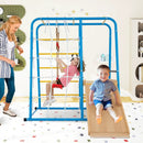 6-in-1 Indoor Jungle Gym with Slide for Boys and Girls 3+ Years Old-Blue by LJGDeals