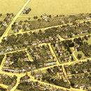 Vintage Map of Quincy, Massachusetts 1878